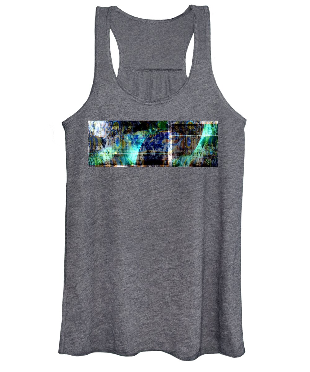 Abstract Women's Tank Top featuring the digital art Challenge by Art Di