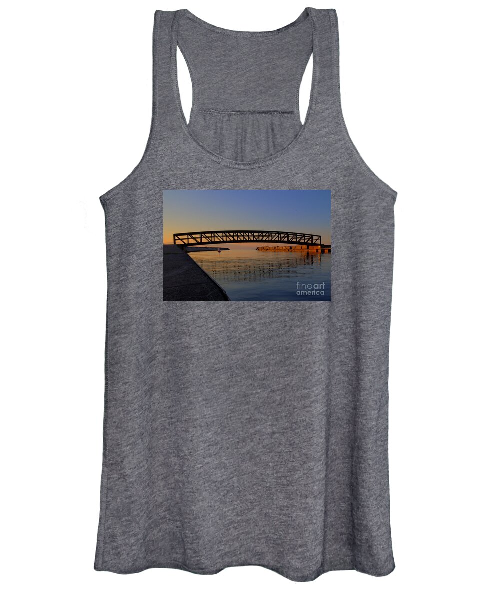 Sunset Women's Tank Top featuring the photograph Channel Sunset by Rod Best