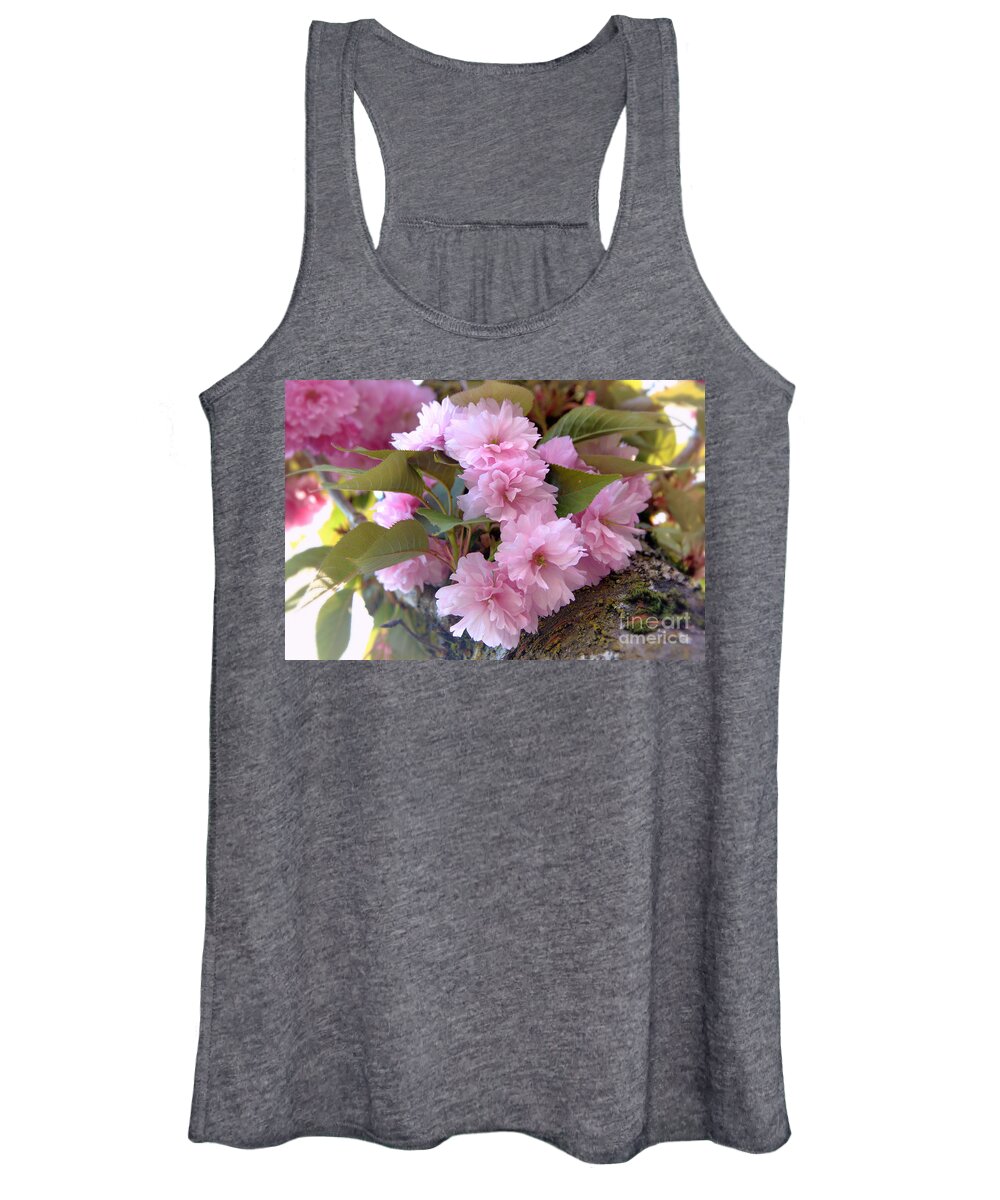 Spring Cherry Blossoms Women's Tank Top featuring the photograph Cherry Blossoms Nbr2 by Scott Cameron