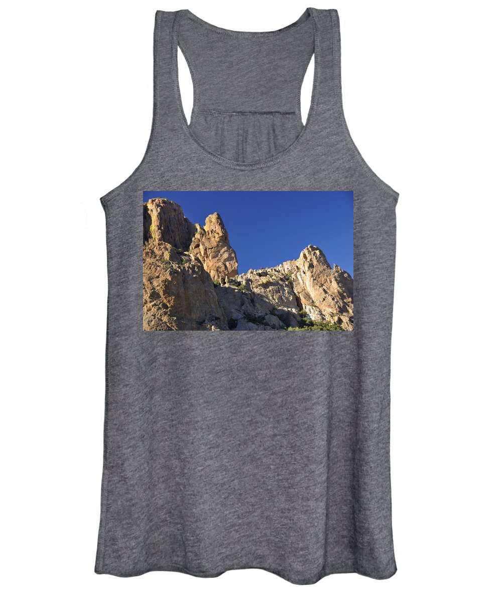 Mountain Women's Tank Top featuring the photograph Chiricahua Cliffs by Jonathan Sabin