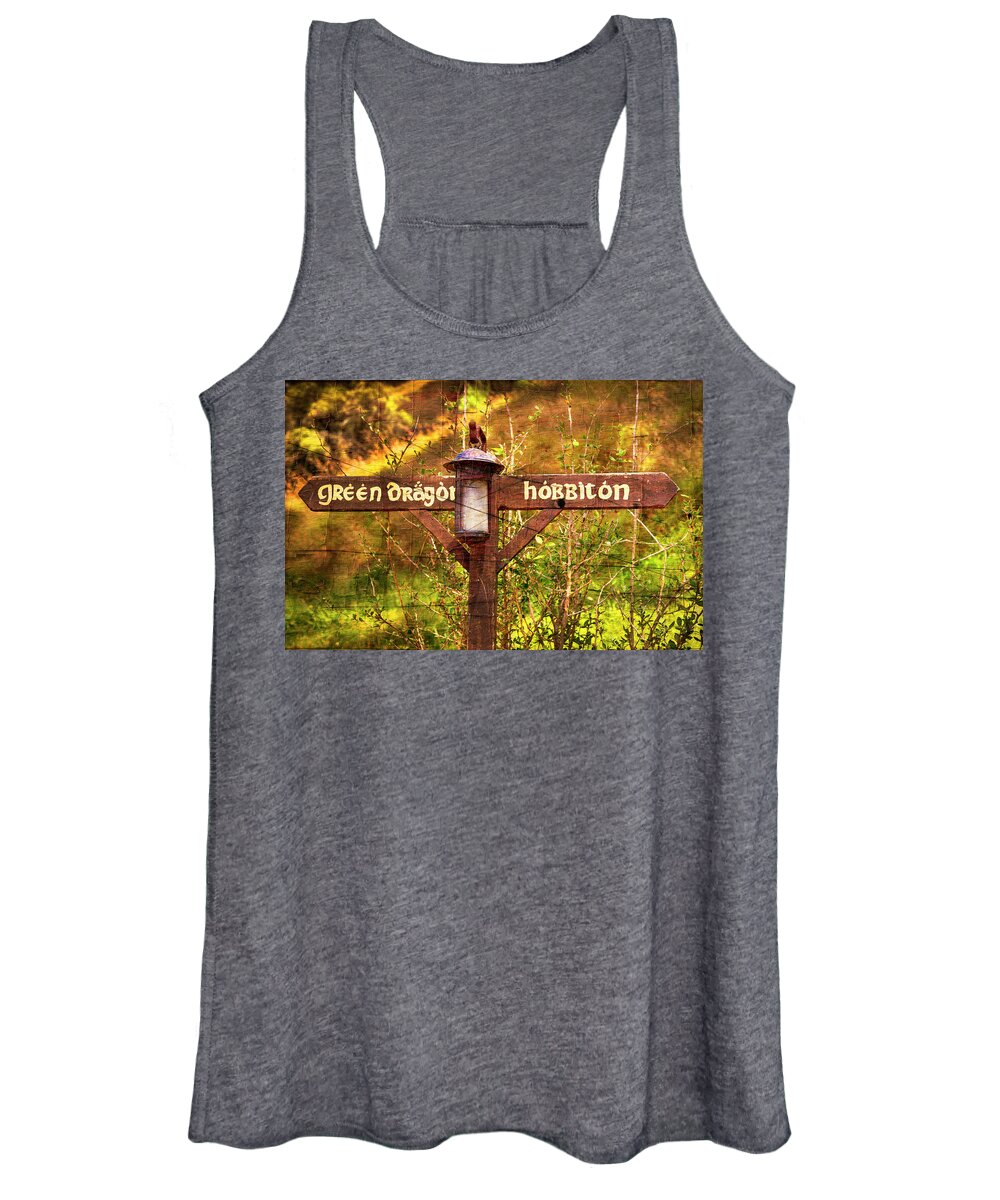 Hobbits Women's Tank Top featuring the photograph Choose Your Path by Kathryn McBride