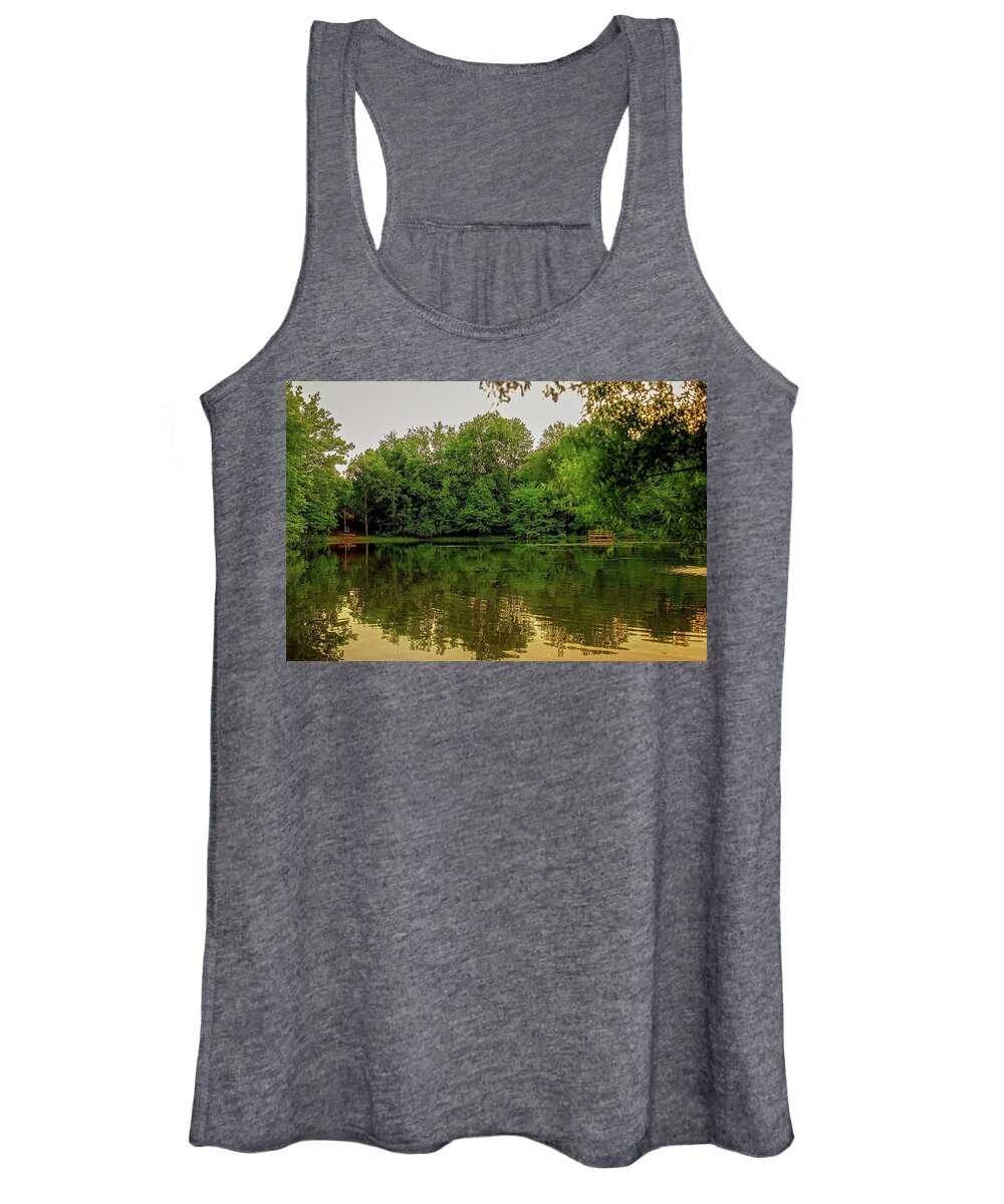 Closter Women's Tank Top featuring the photograph Closter Nature Center by Jody Lane