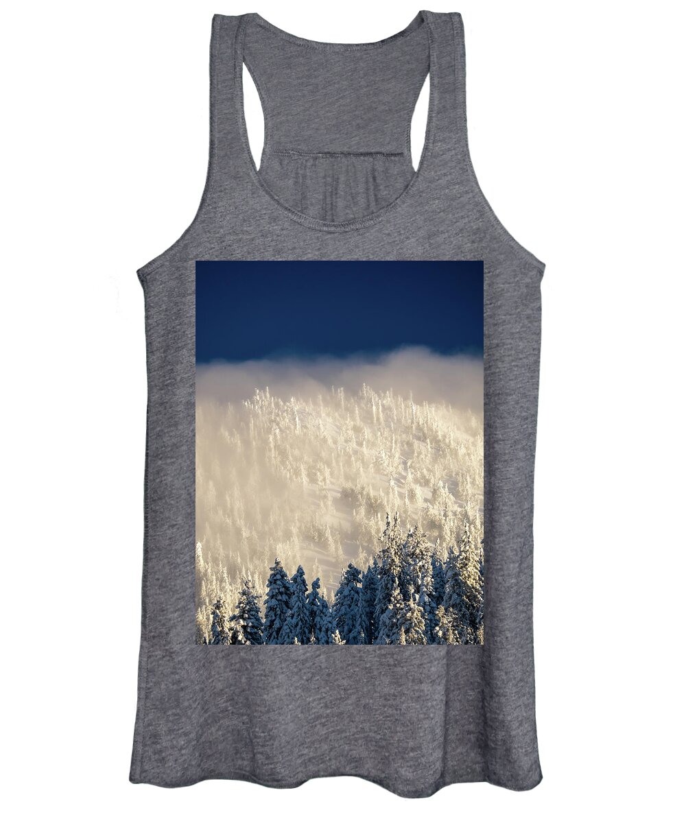 Snow Women's Tank Top featuring the photograph Cloud Blanket by Martin Gollery