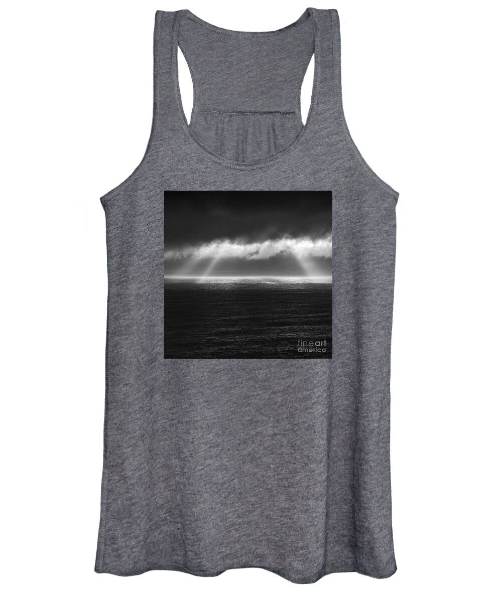 Water Women's Tank Top featuring the photograph Cloudy day at the sae by Gunnar Orn Arnason