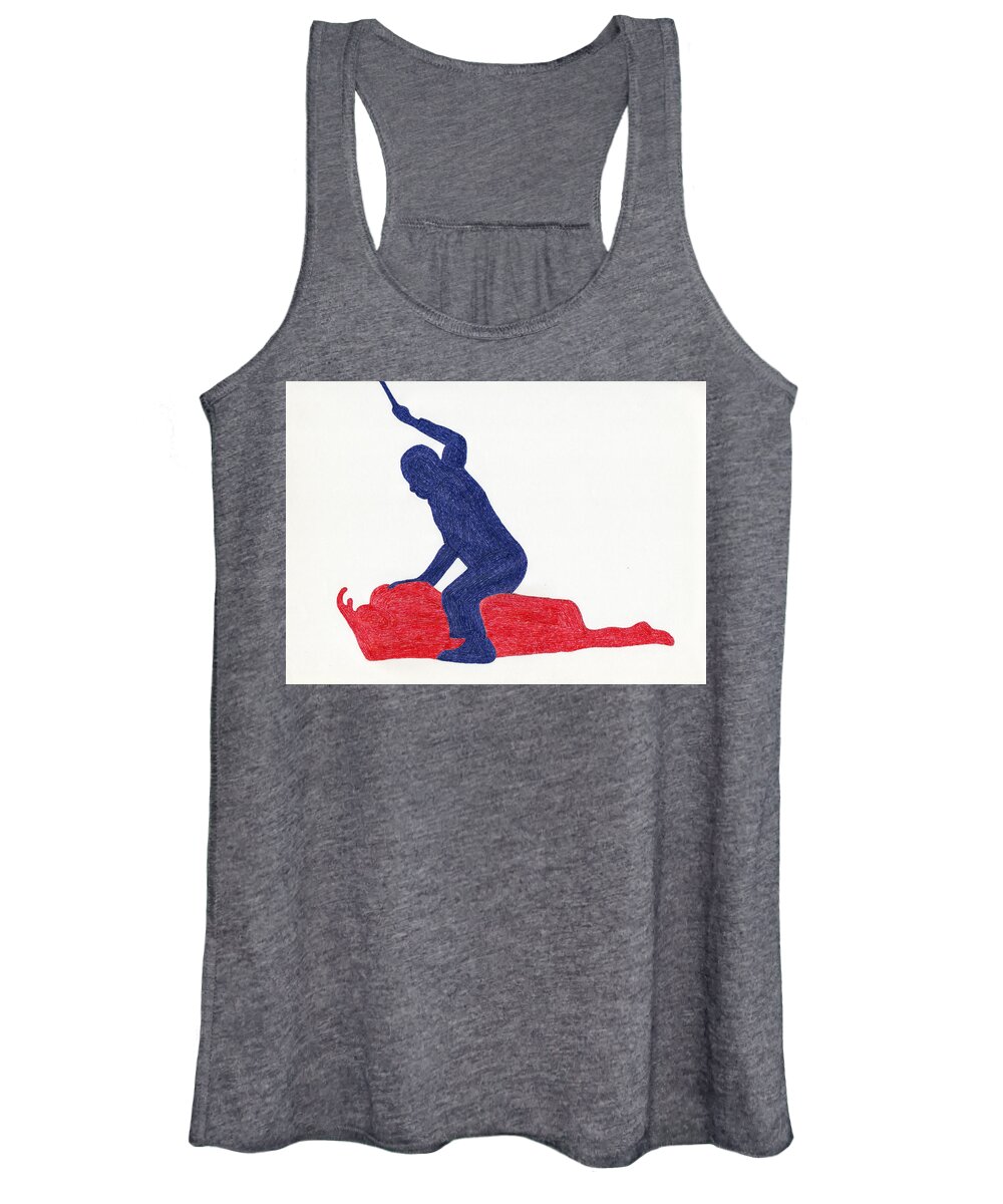 Code Women's Tank Top featuring the drawing Code Violation by Eric Forster