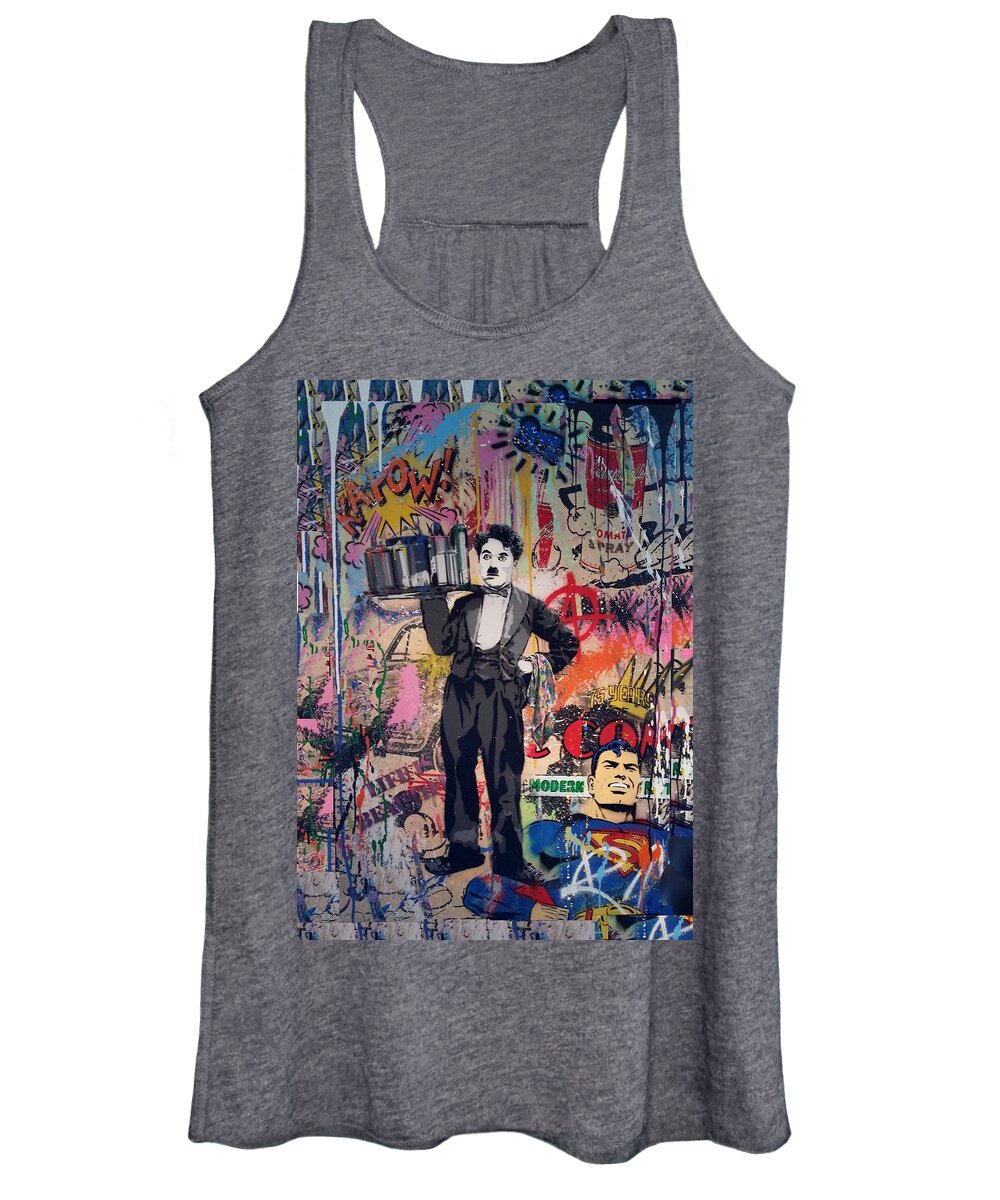 Superman Women's Tank Top featuring the photograph Collageiscope by Rob Hans