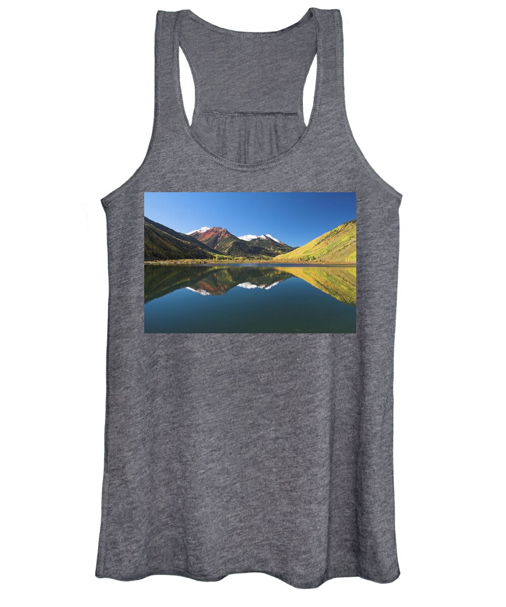 Colorado Women's Tank Top featuring the photograph Colorado Reflections by Steve Stuller