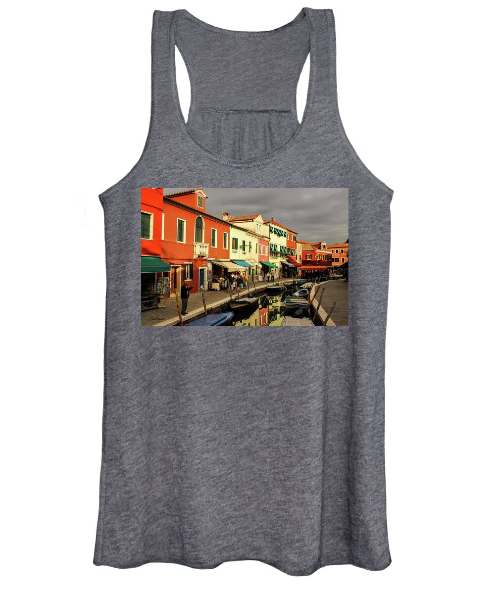 Burano Women's Tank Top featuring the photograph Colorful Burano by Tim Kathka