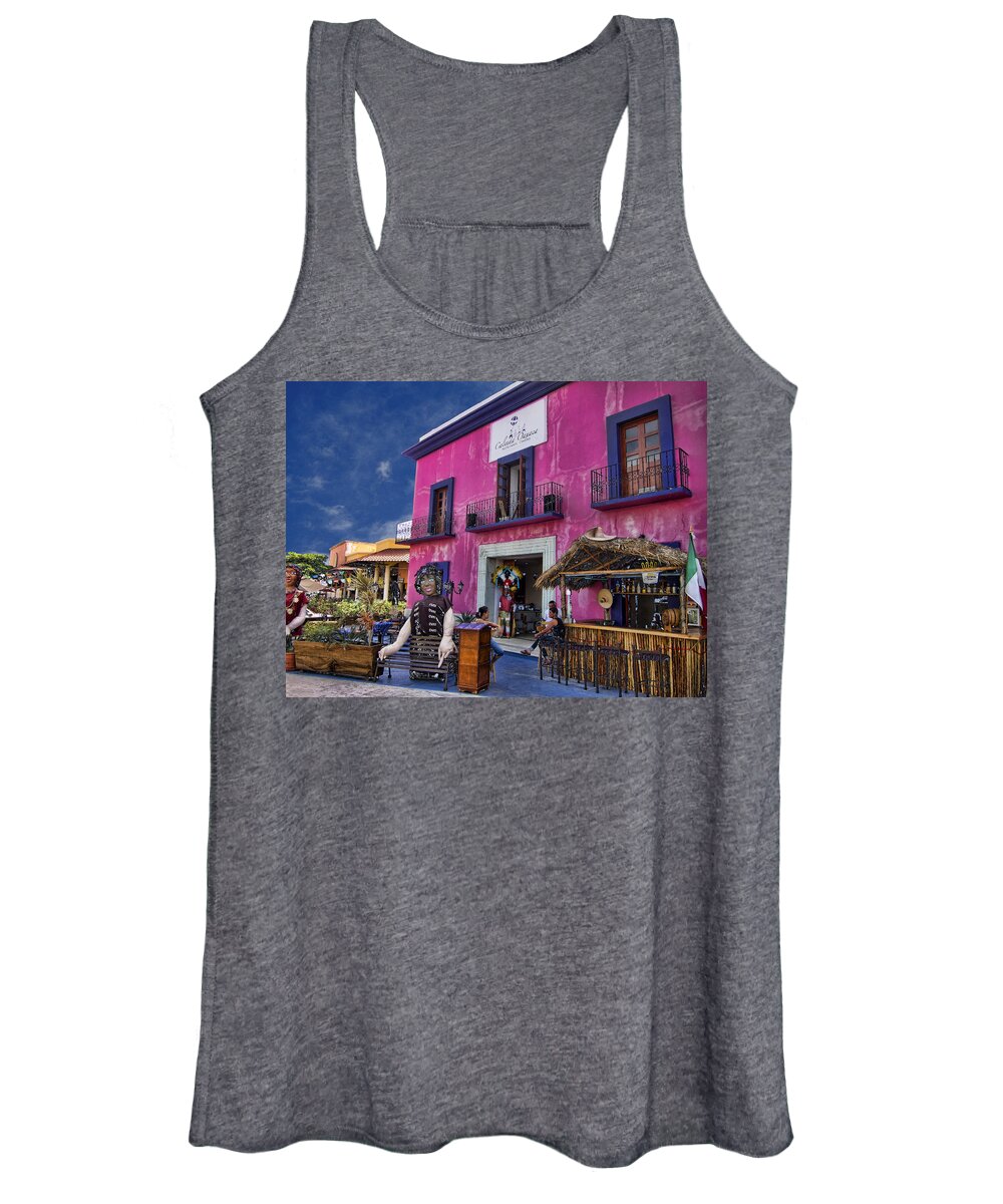 Colorful Women's Tank Top featuring the photograph Colorful Cancun by Douglas Barnard