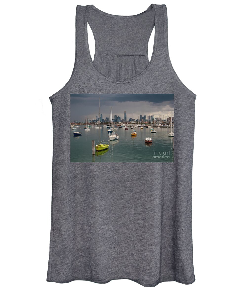 Clouds Women's Tank Top featuring the photograph Colour of Melbourne 2 by Werner Padarin