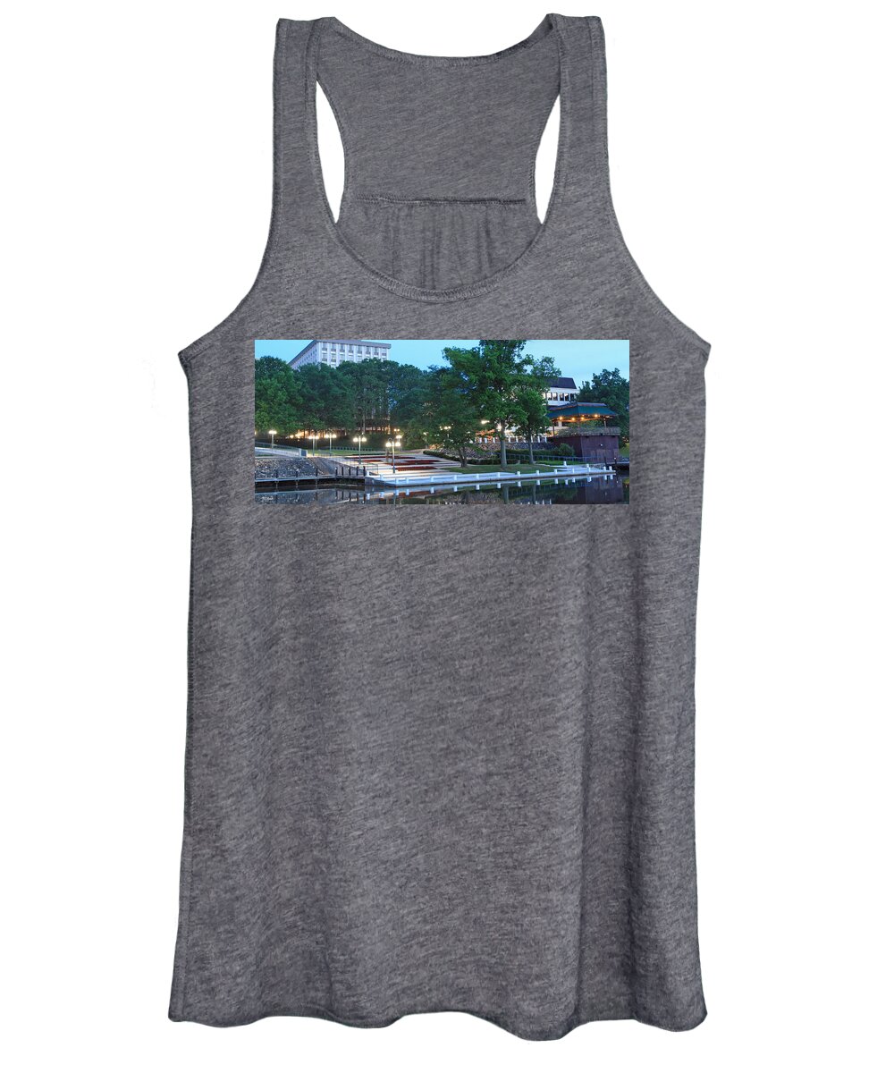 Columbia Women's Tank Top featuring the photograph Columbia Lakefront Panorama by Ronald Reid