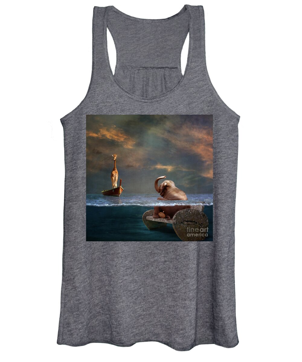 Sea Women's Tank Top featuring the photograph Come on my friend by Martine Roch