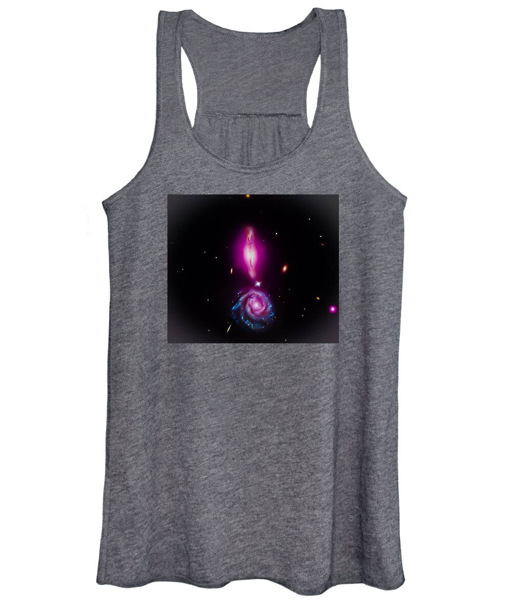 Space Women's Tank Top featuring the photograph Cosmic Exclamation Point by Britten Adams