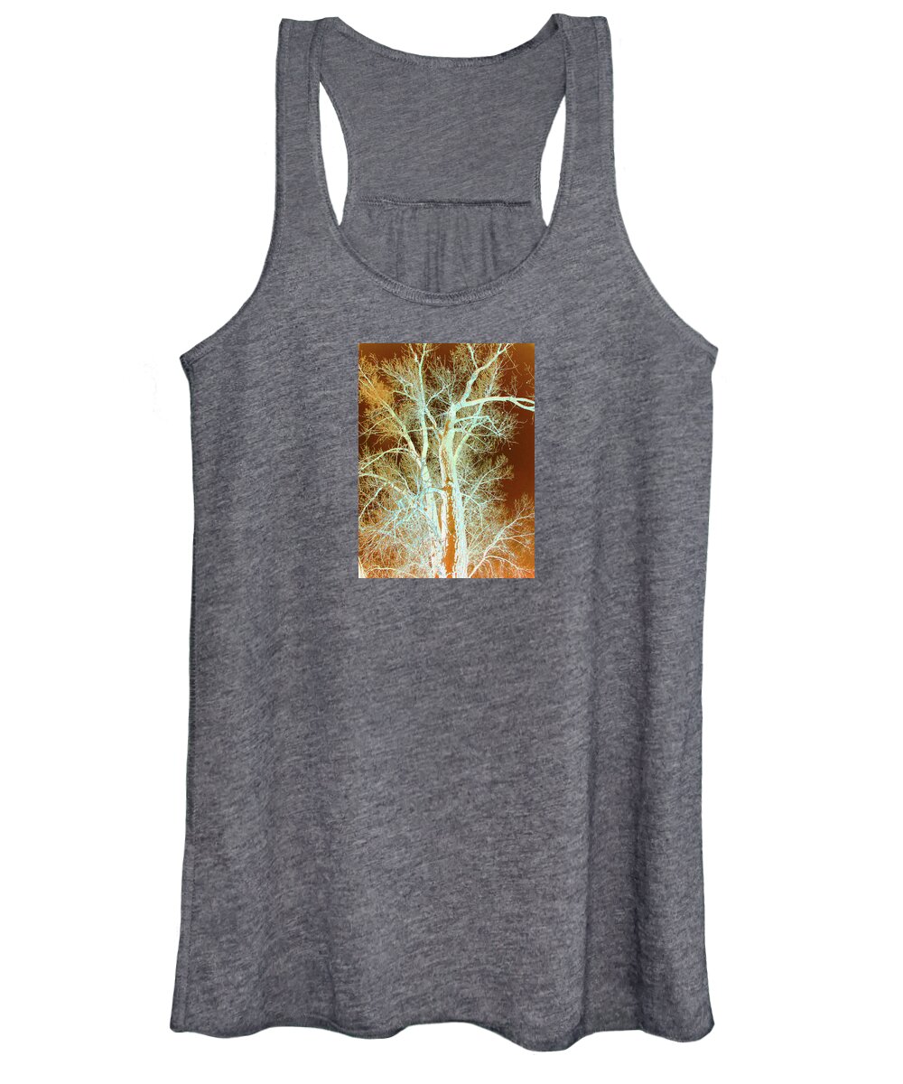 Cottonwoods Women's Tank Top featuring the photograph Cottonwood Connection by Cris Fulton