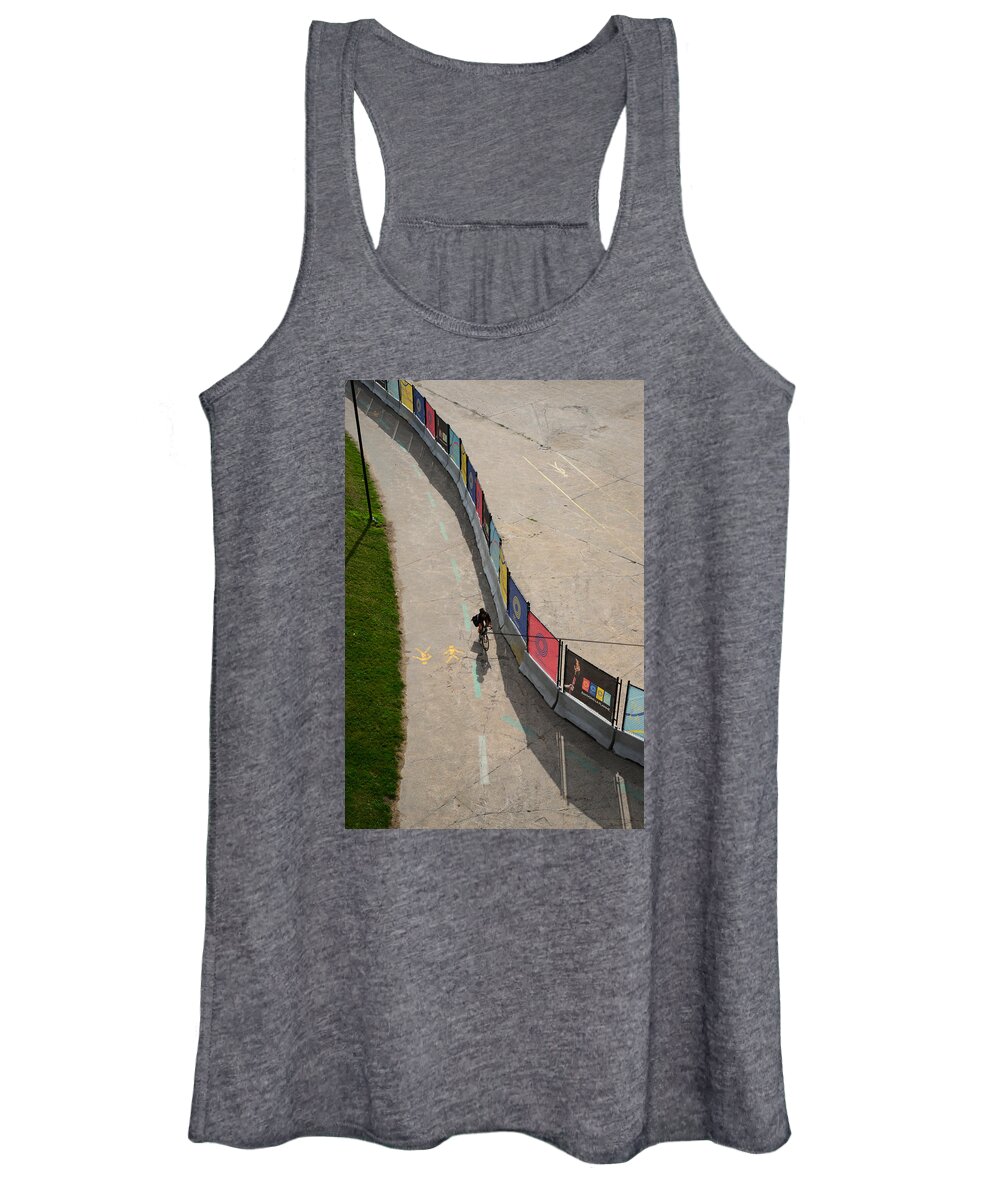 Landscape Women's Tank Top featuring the photograph Courbes by Jean-Marc Robert