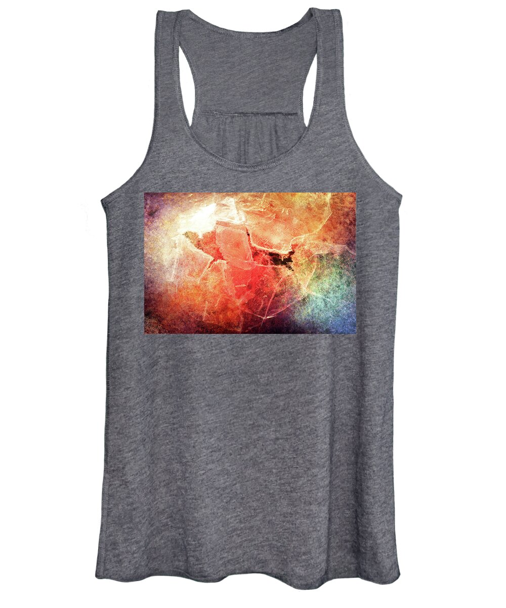 Lines Women's Tank Top featuring the photograph Cracks of Colors by Randi Grace Nilsberg
