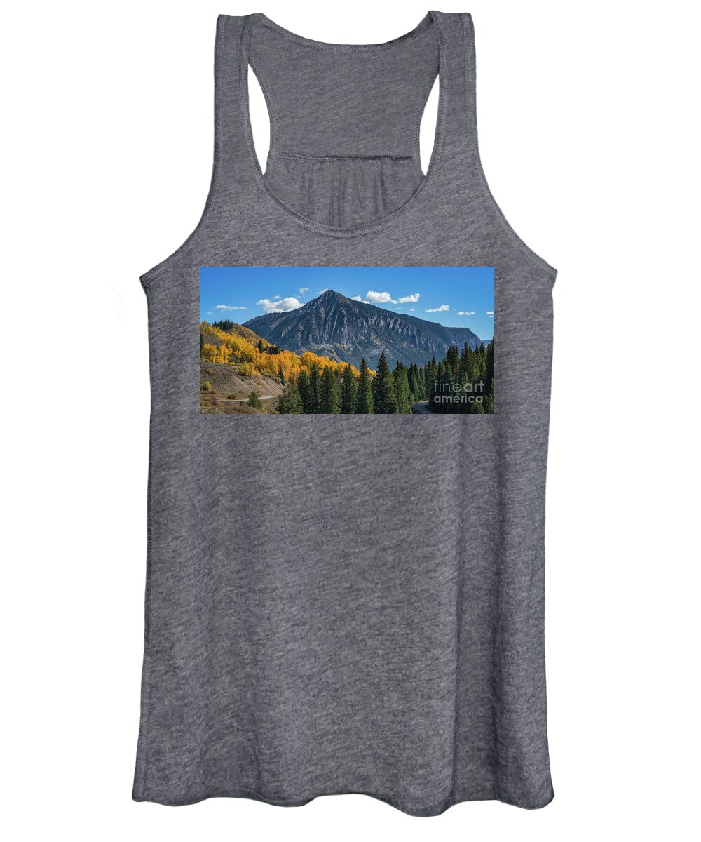 Crested Butte Women's Tank Top featuring the photograph Crested Butte Mountain by Michael Ver Sprill