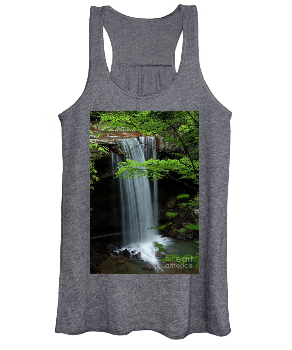 Waterfall Women's Tank Top featuring the photograph Cucumber Falls by Rich S