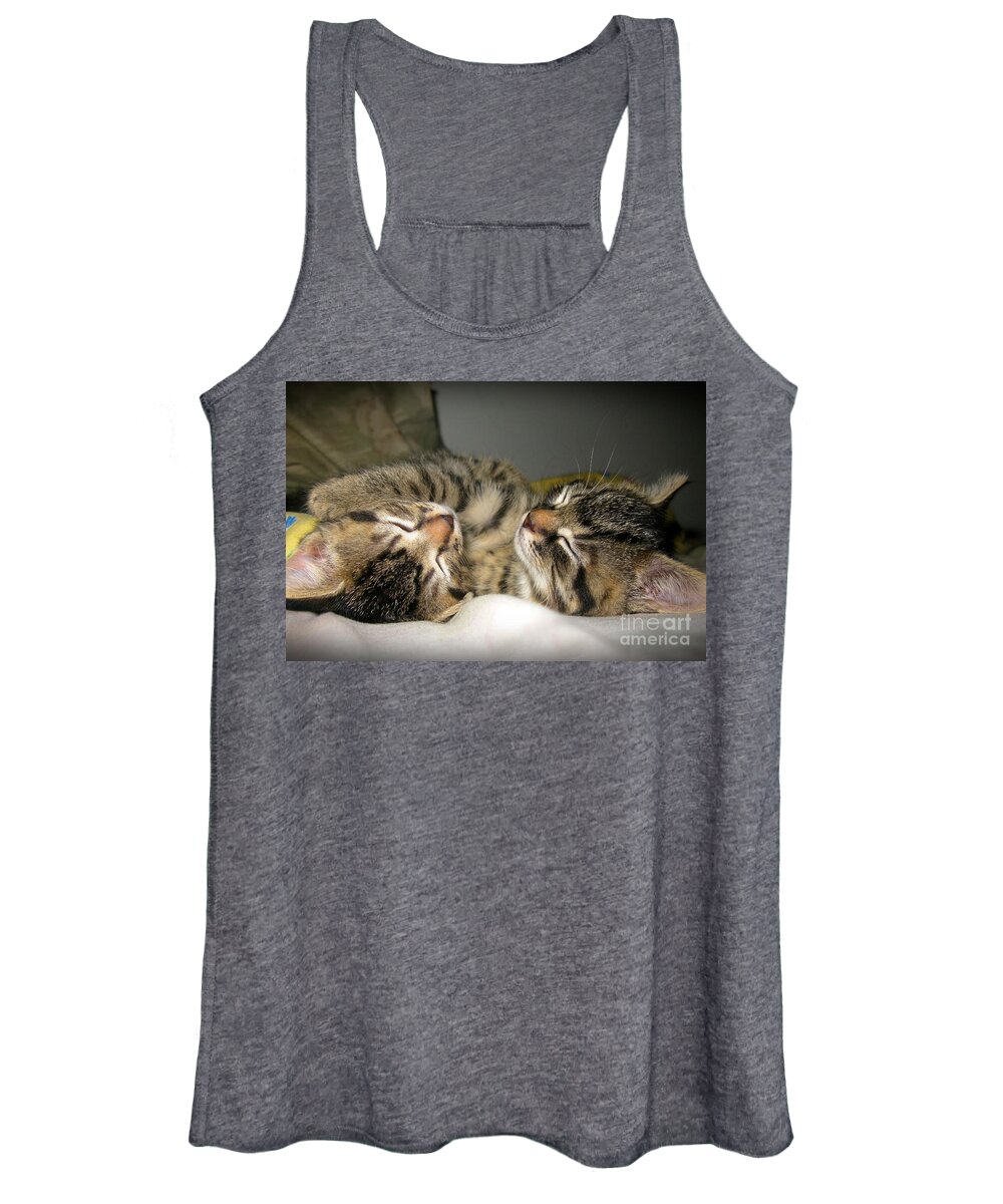 Kitty Women's Tank Top featuring the photograph Cuddle Buddies by Heather King