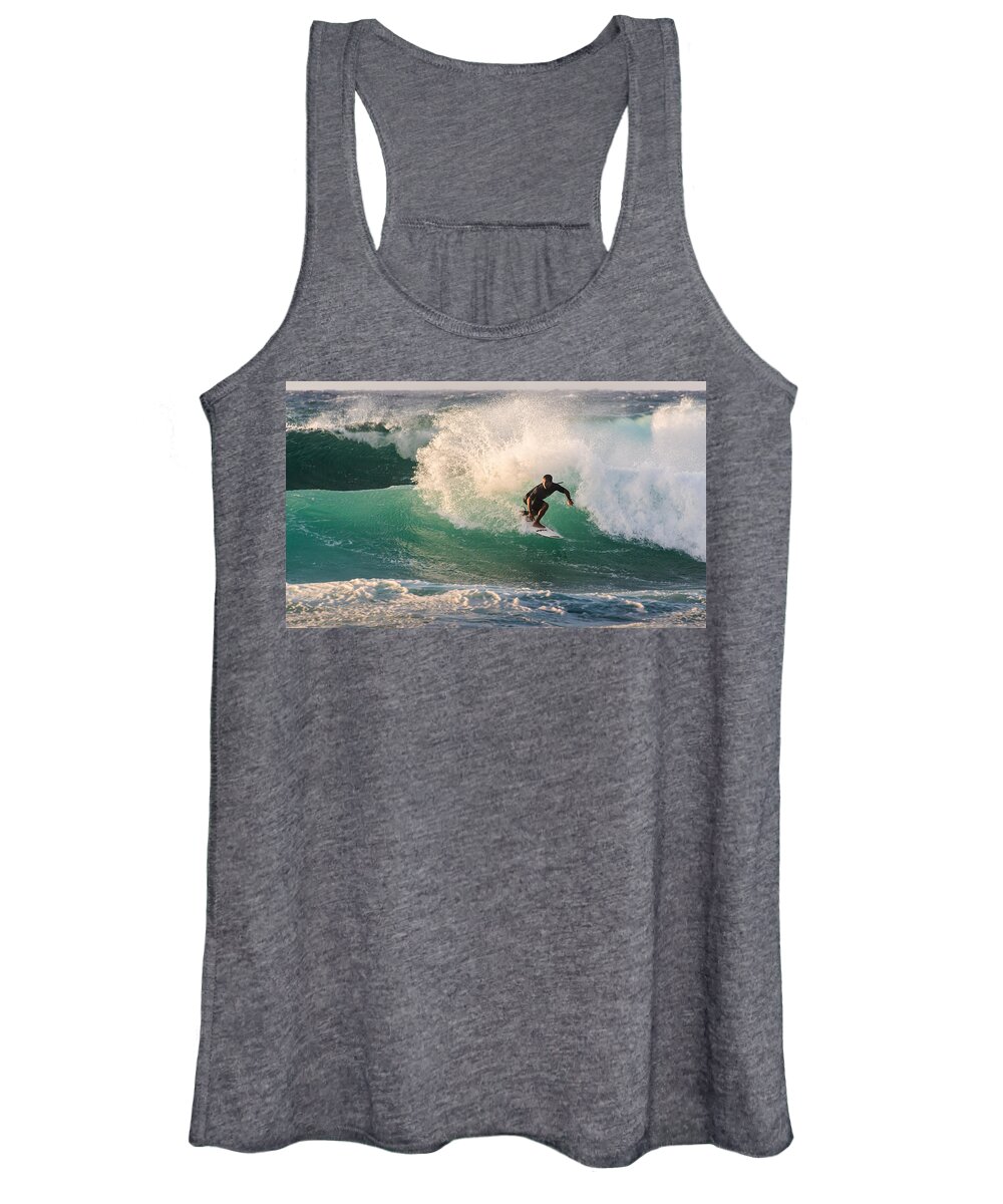 Beach Women's Tank Top featuring the photograph Curl by Alex Lapidus