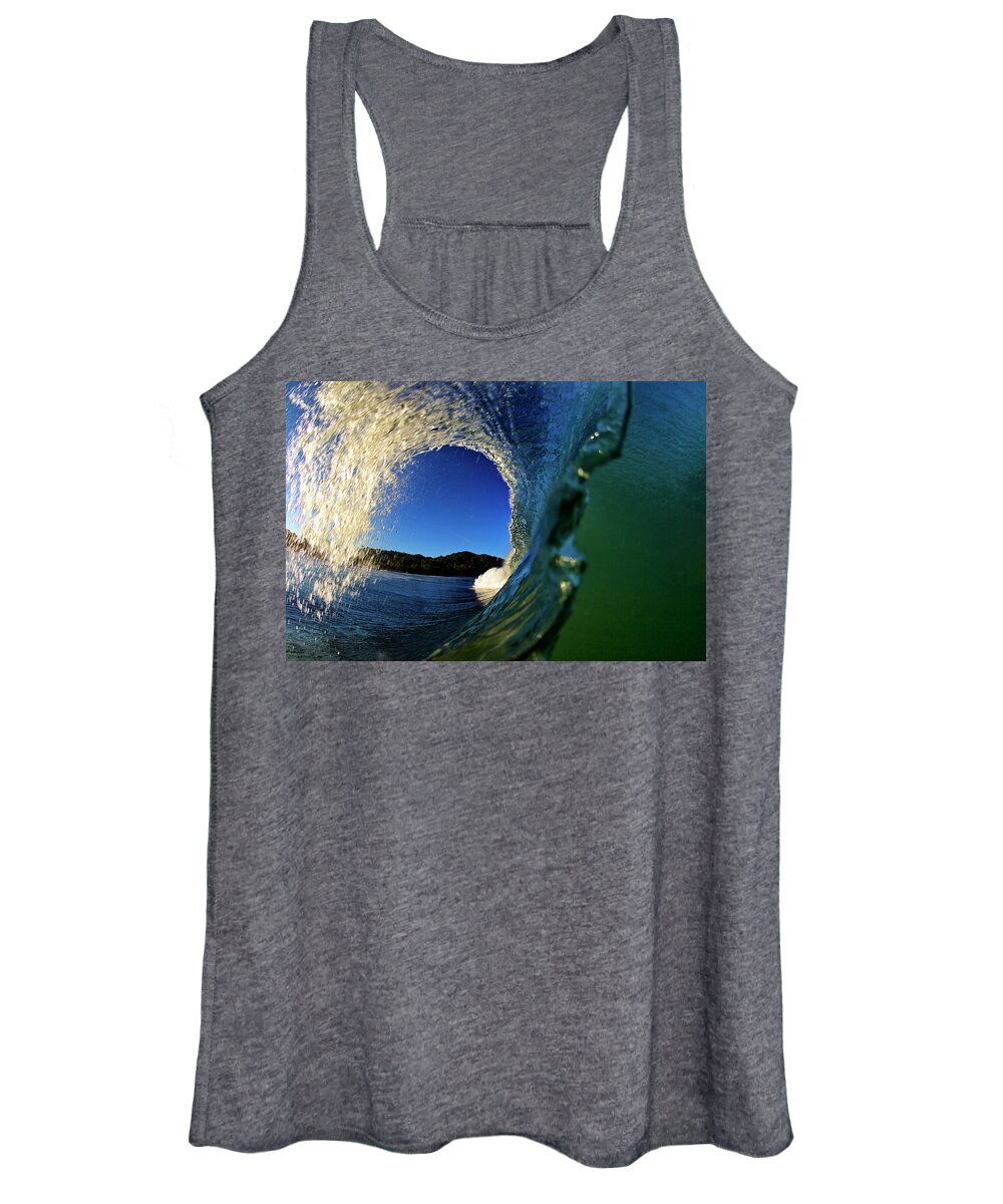 Surfing Women's Tank Top featuring the photograph Curl by Nik West