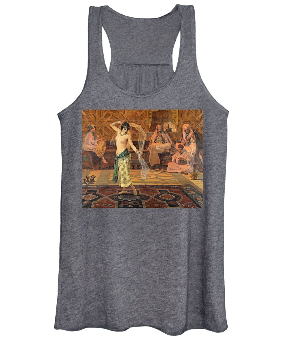 Otto Pilny Women's Tank Top featuring the painting Dance of the Seven Veils by Otto Pilny