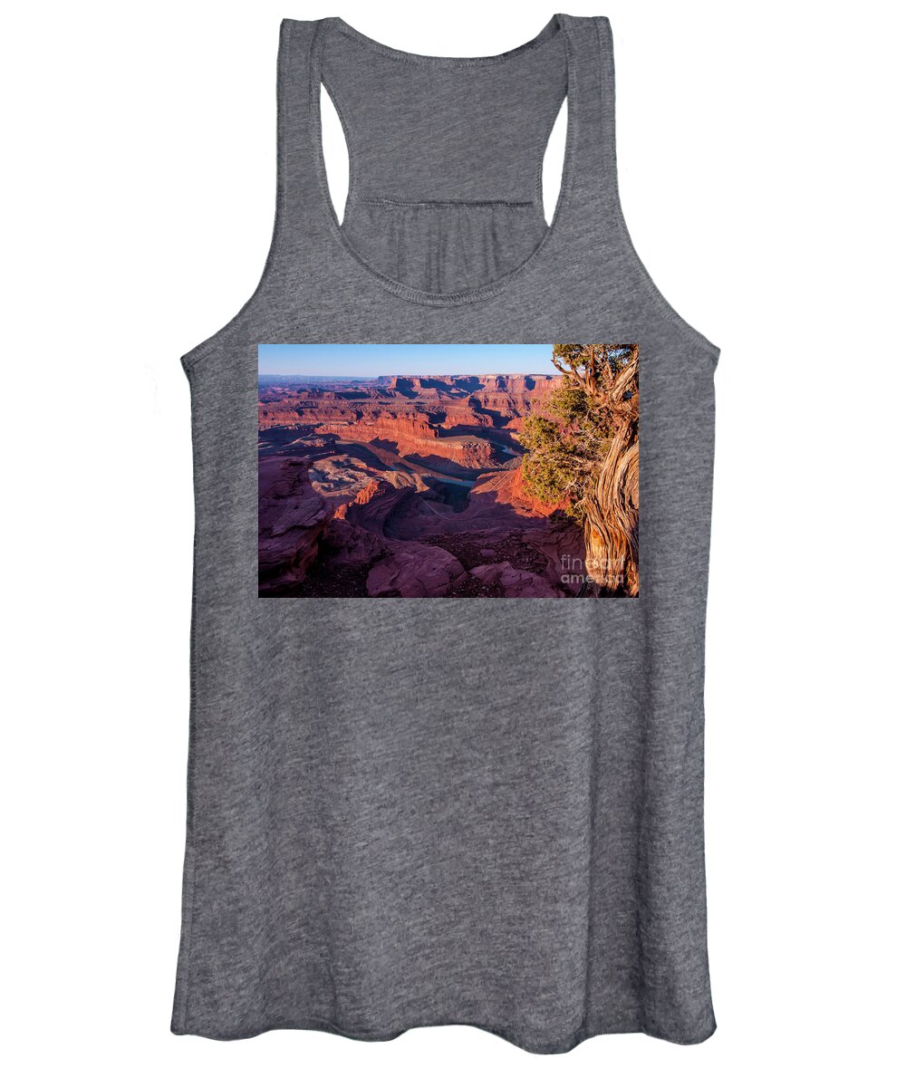 Dead Horse Point Women's Tank Top featuring the photograph Dead Horse Point Sunrise - Utah by Gary Whitton
