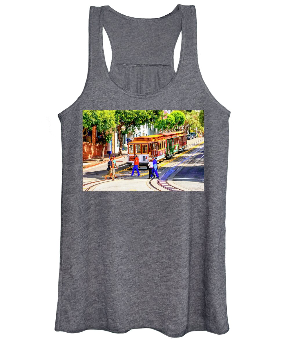 People Women's Tank Top featuring the photograph Ding-Ding by Chris Smith