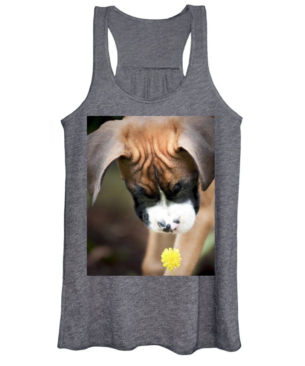 Boxer Women's Tank Top featuring the photograph Discovery by Jeff Mize