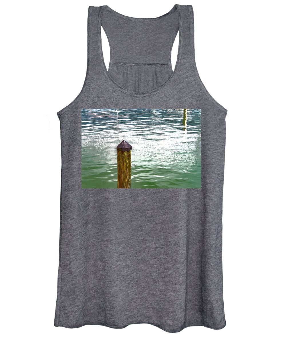 Water Women's Tank Top featuring the photograph Dock of the Bay by Roslyn Wilkins
