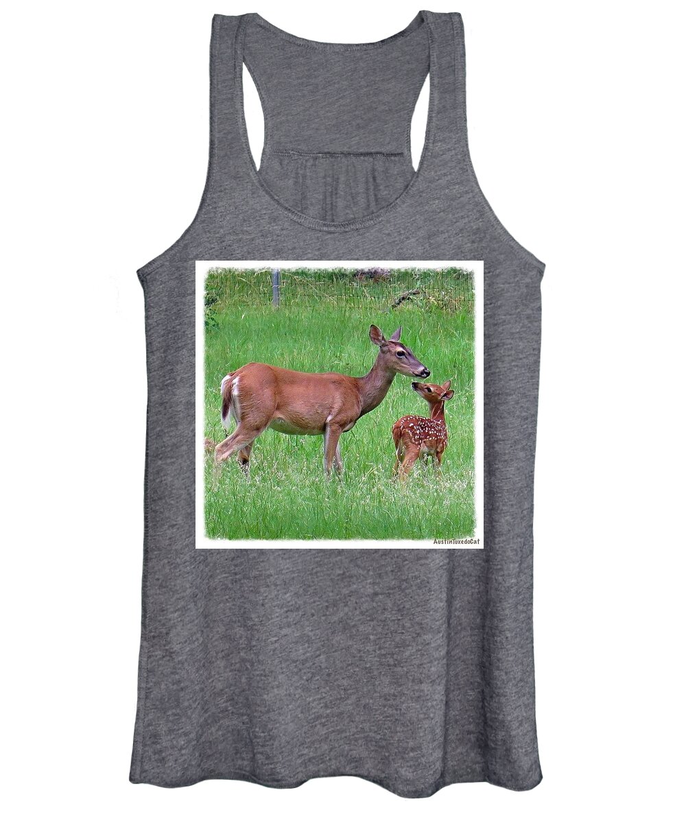Beautiful Women's Tank Top featuring the photograph Does It Get Any More #adorable Than by Austin Tuxedo Cat