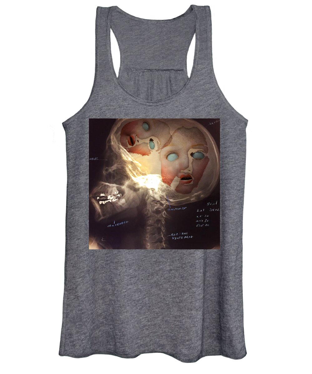 Doll Women's Tank Top featuring the photograph Dolls On The Brain by Subject Dolly