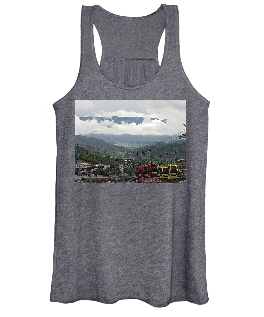 Snowmass Women's Tank Top featuring the photograph Down the Valley at Snowmass by Jerry Battle