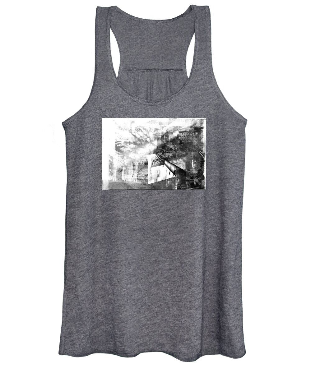 Abstract Women's Tank Top featuring the digital art Drawing Ideas by Art Di