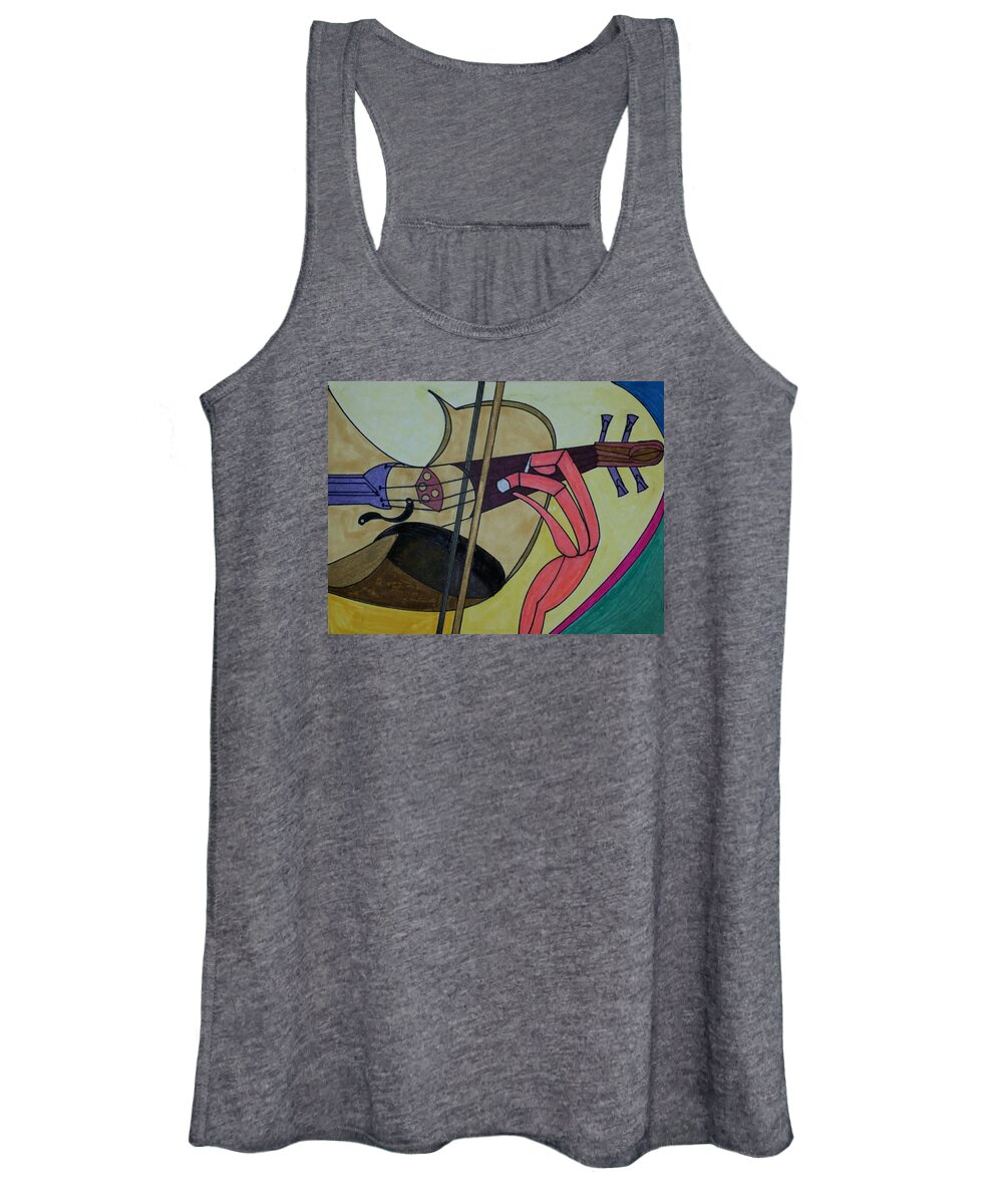 Geometric Art Women's Tank Top featuring the glass art Dream 132 by S S-ray