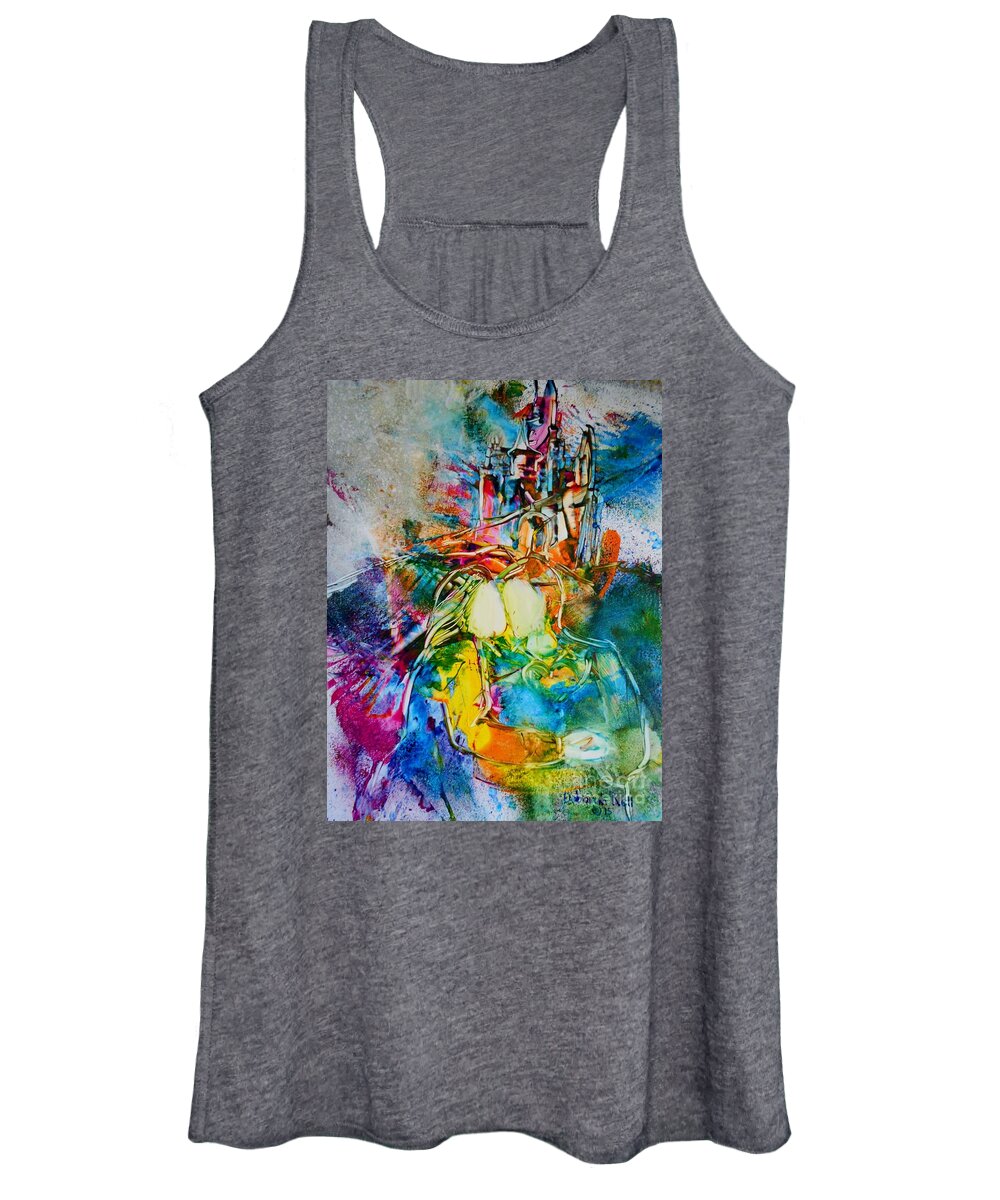 Cinderella Women's Tank Top featuring the painting Dreams Do Come True by Deborah Nell