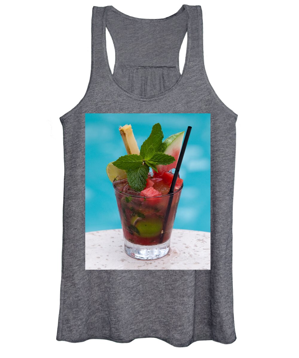 Food Women's Tank Top featuring the photograph Drink 27 by Michael Fryd