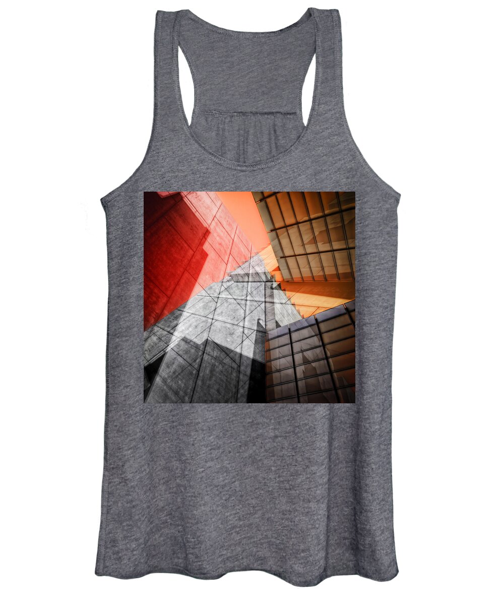 Buildings Women's Tank Top featuring the photograph Driven to Abstraction by Wayne Sherriff