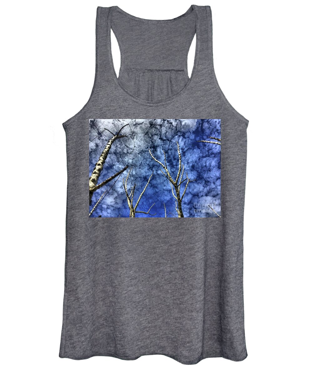 Landscape Women's Tank Top featuring the photograph Dry Tree Is A Masterpiece by Liz Grindstaff
