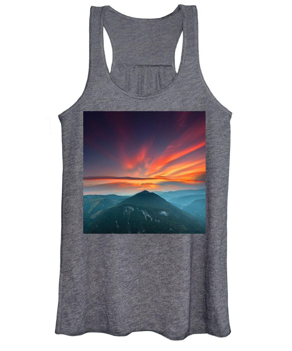 Mountain Women's Tank Top featuring the photograph Eagle Eye by Evgeni Dinev