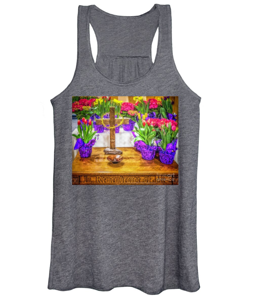 Easter Women's Tank Top featuring the photograph Easter Flowers by Nick Zelinsky Jr