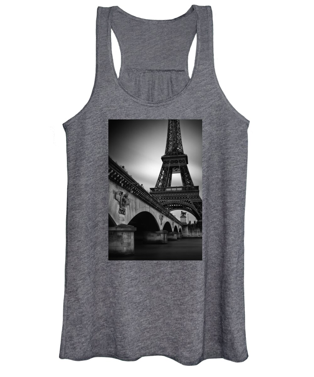 Pont Women's Tank Top featuring the photograph Eiffel Tower by Randy Lemoine