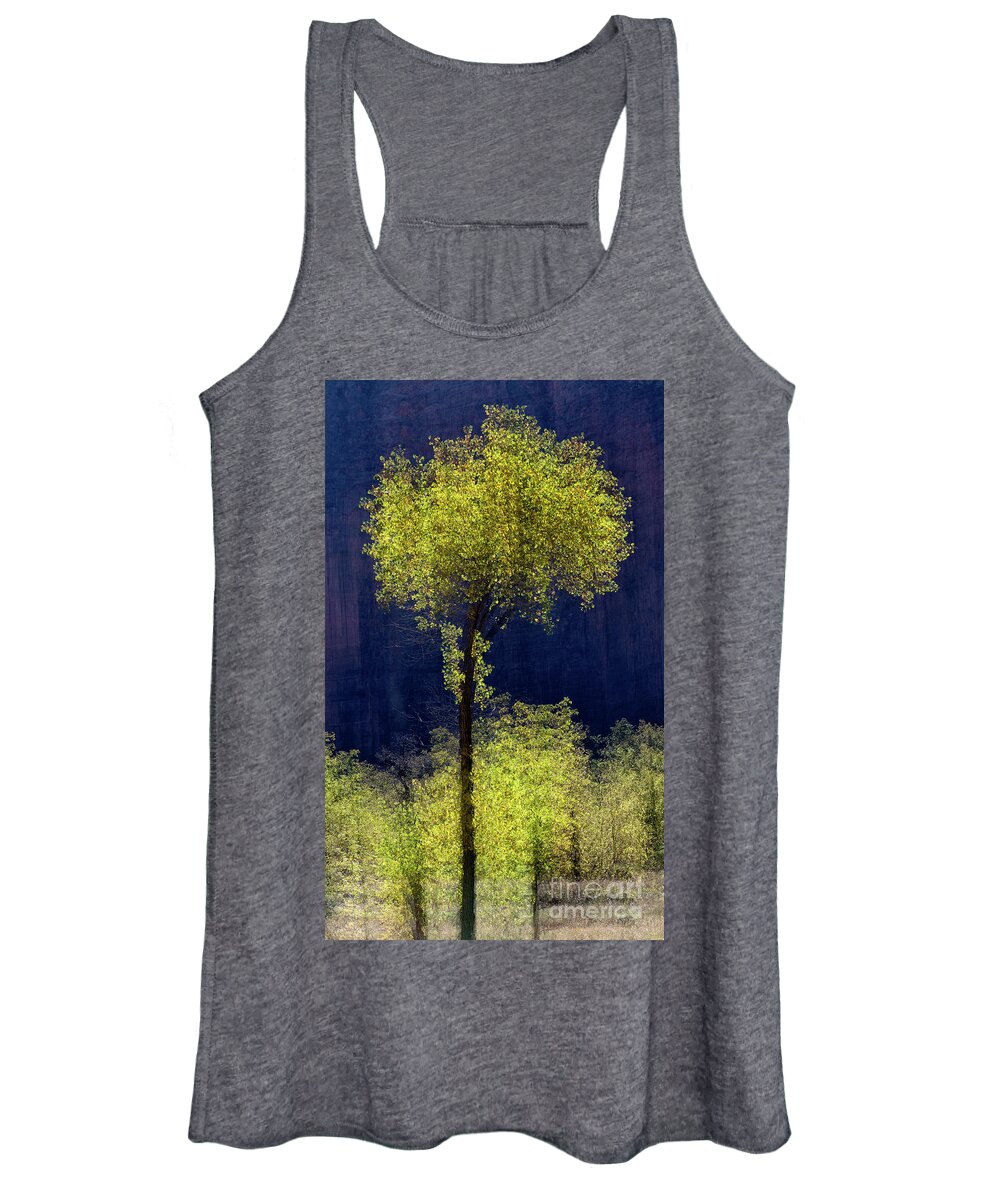 Cottonwood Tree Women's Tank Top featuring the photograph Elegance in the Park Vertical Adventure Photography By Kaylyn Franks by Kaylyn Franks