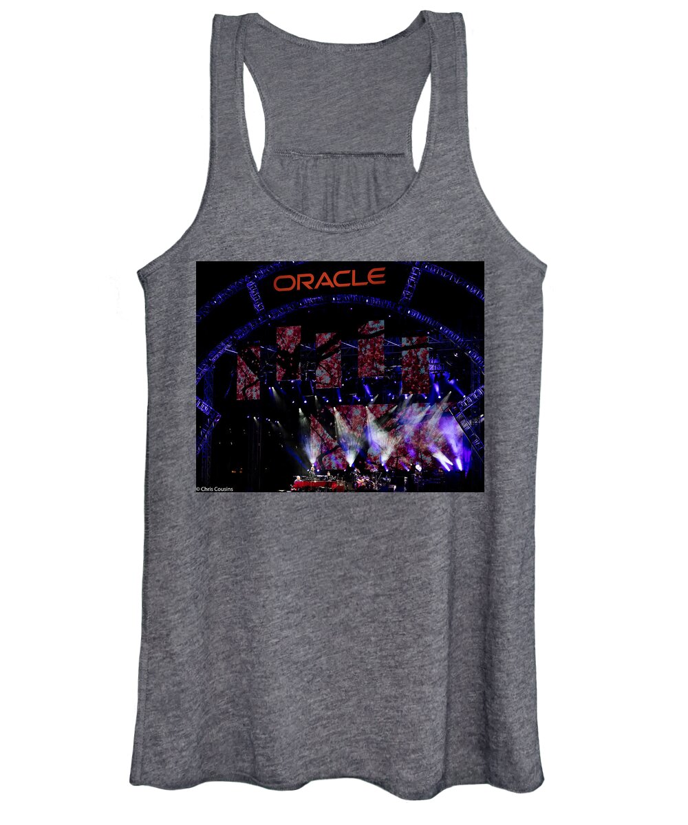 Elton Women's Tank Top featuring the photograph Elton John at Oracle Open World in 2015 by Chris Cousins