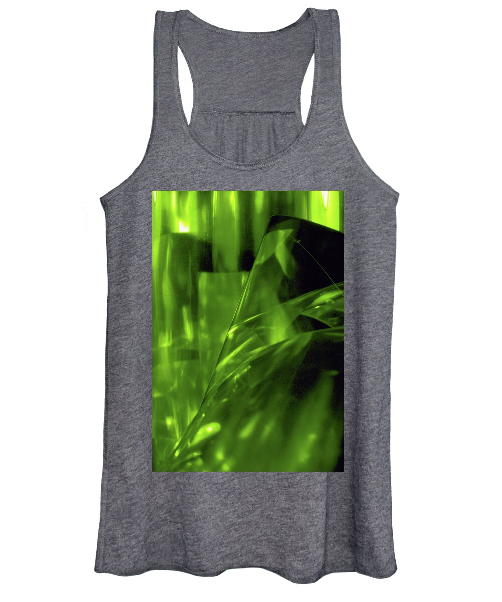 Abstract Women's Tank Top featuring the photograph Emerald City by Kathy Corday