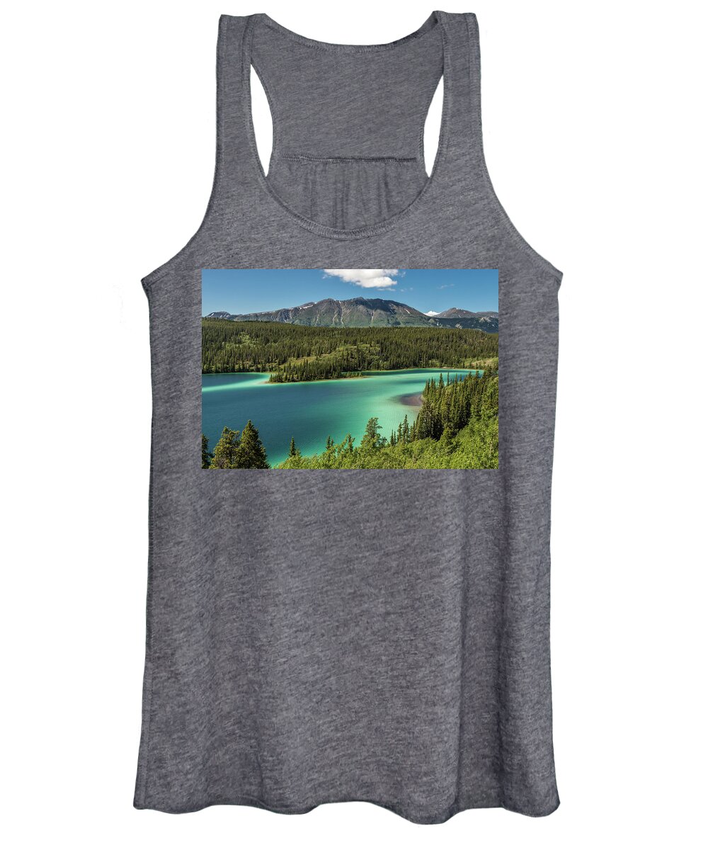 Canada Women's Tank Top featuring the photograph Emerald Lake by Ed Clark