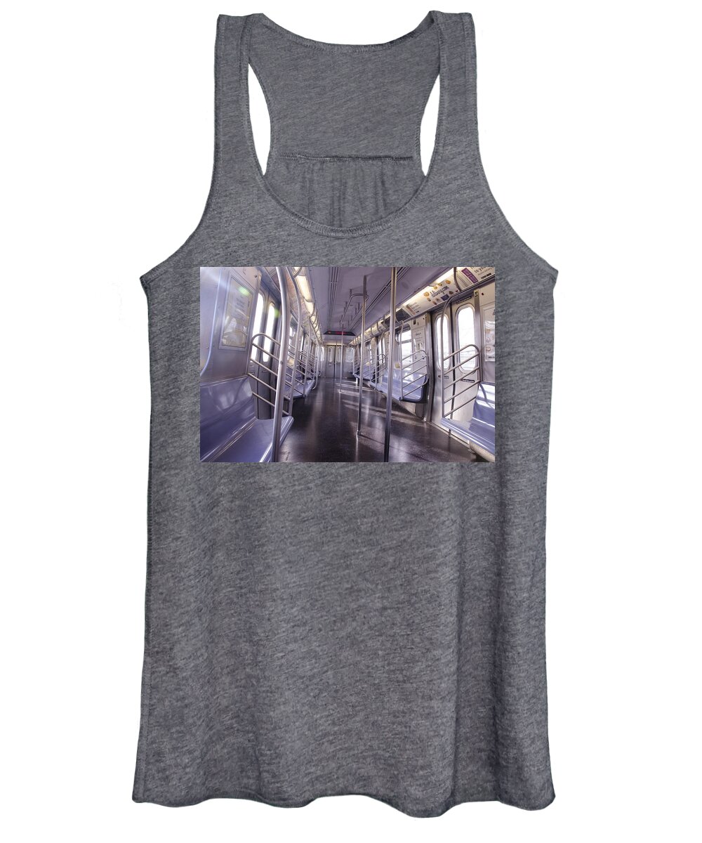 New York Women's Tank Top featuring the photograph Empty train to Coney Island by Erik Burg
