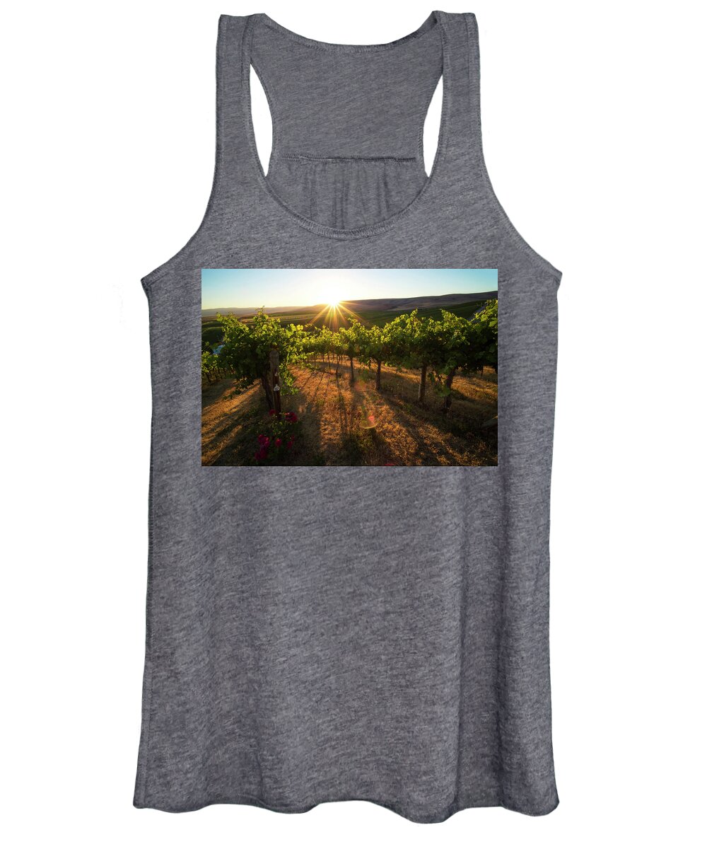 Abundance Women's Tank Top featuring the photograph End of Day by Eggers Photography