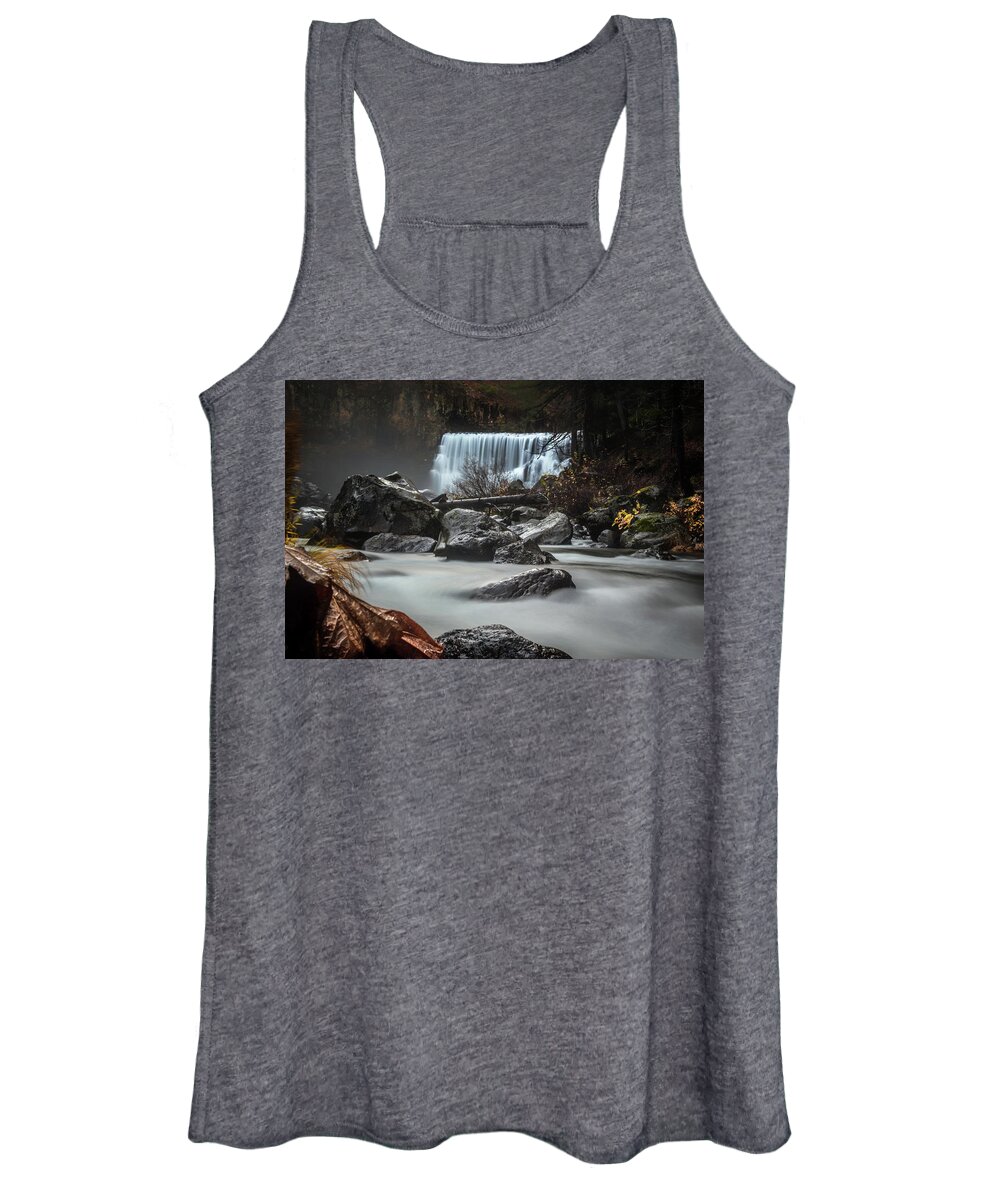 California Women's Tank Top featuring the photograph End of Fall by Marnie Patchett