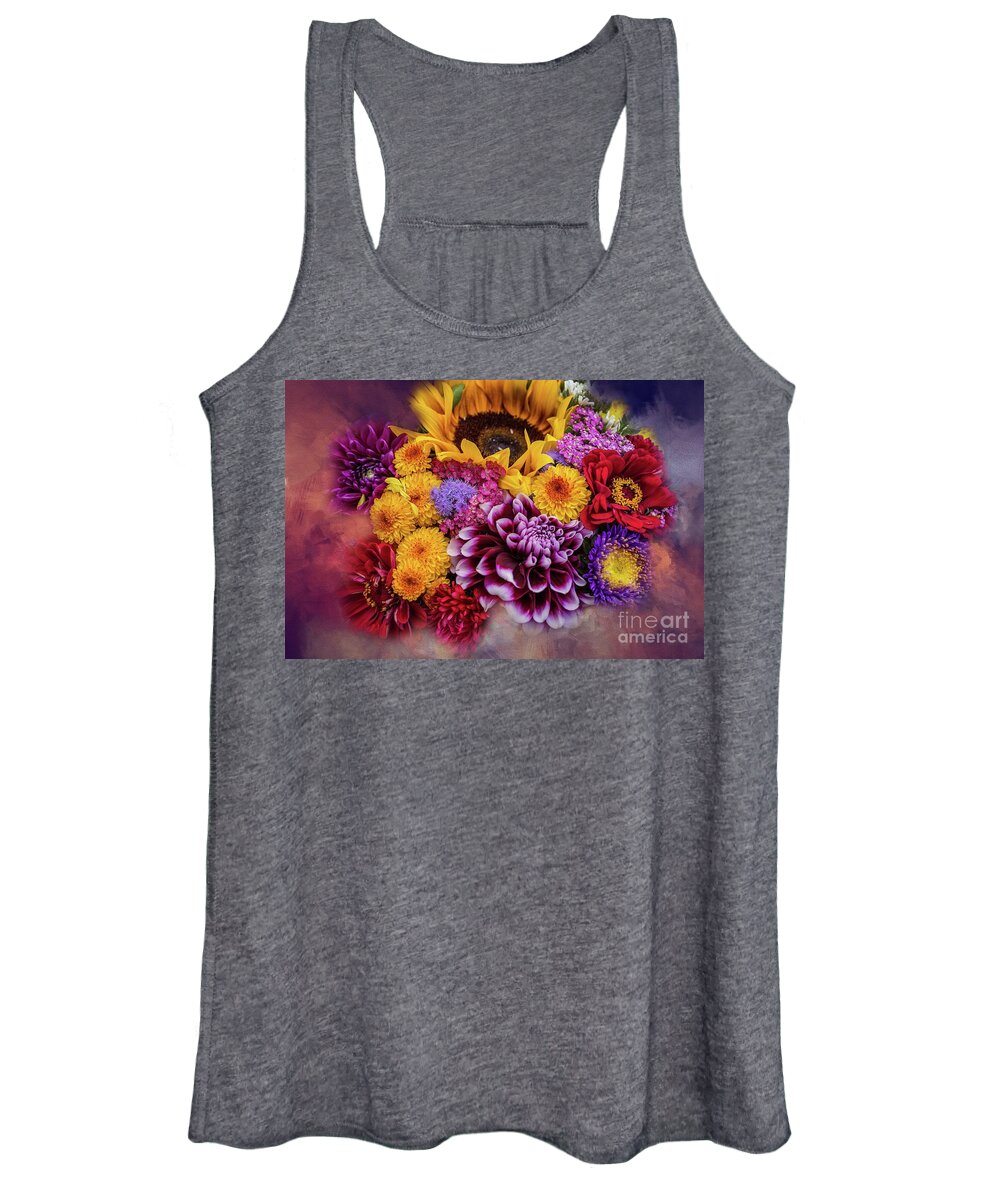 Flowers Women's Tank Top featuring the photograph End of Summer by Eva Lechner